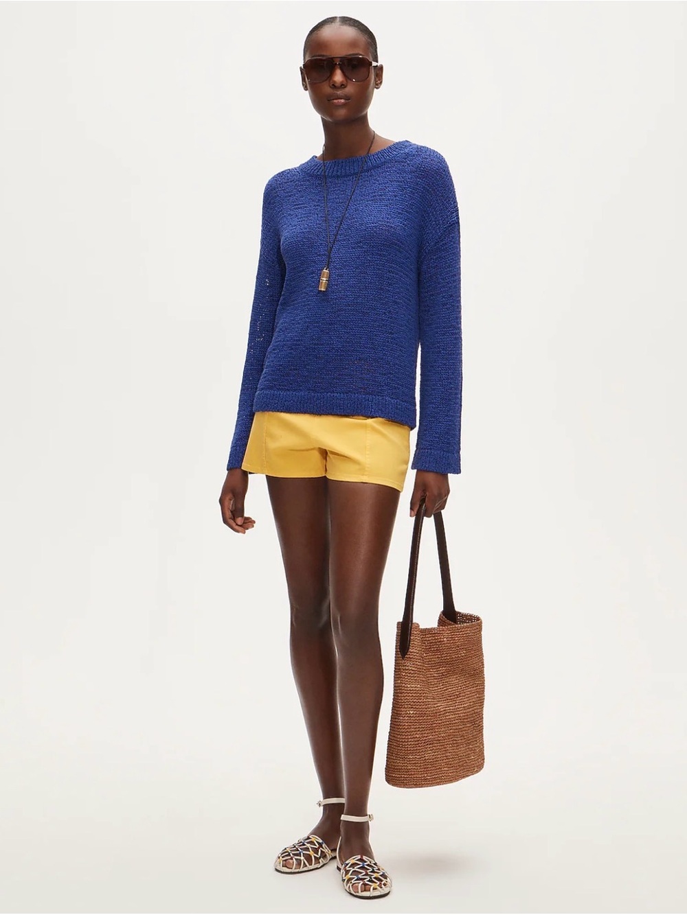 J.Crew Montauk Pullover Sweater Brilliant Indigo Blue Size S NWT